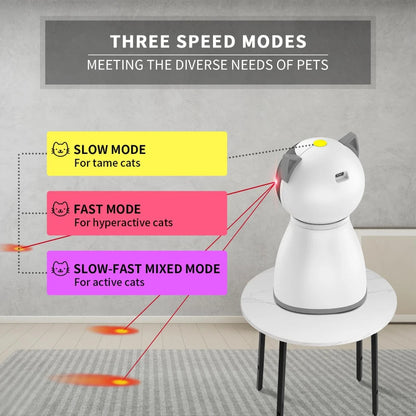 Laser Cat Toys for Indoor Cats,Random Trajectory Motion Activated Rechargeable Automatic Cat Laser Toy,Adult Cats Kittens Dogs